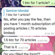 Messages directs Telegram
